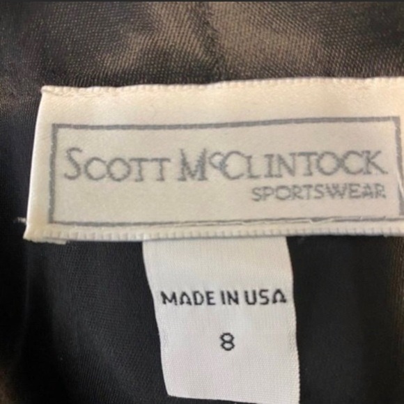 Vintage Scott McClintock Velvet Jacket SZ 8 - Picture 4 of 4